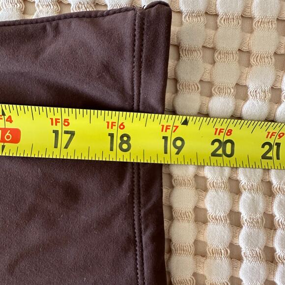 Qinsen Babydoll Top Women's XS Chocolate Brown Stretch Mochacore Retro Y2K - Picture 8 of 8